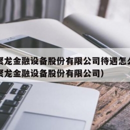 辽宁聚龙金融设备股份有限公司待遇怎么样（辽宁聚龙金融设备股份有限公司）