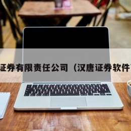 汉唐证券有限责任公司（汉唐证券软件下载）